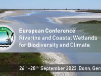 Banner for the European Conference on Riverine and Coastal Wetlands for Biodiversity and Climate 