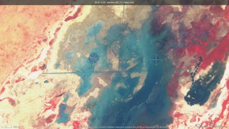 Sentinel satellite image of the rewatered Ndiaël